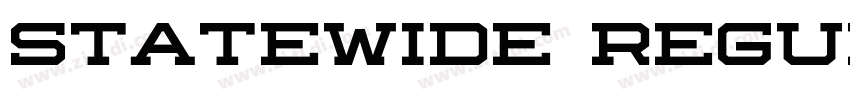 statewide regular字体转换